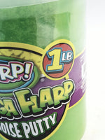 Mega FLARP Radioactive Green Large 1LB Noise Putty Make 6 Awful Fart Sounds Gag Container Of Goop
