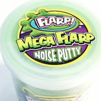 Mega FLARP Radioactive Green Large 1LB Noise Putty Make 6 Awful Fart Sounds Gag Container Of Goop