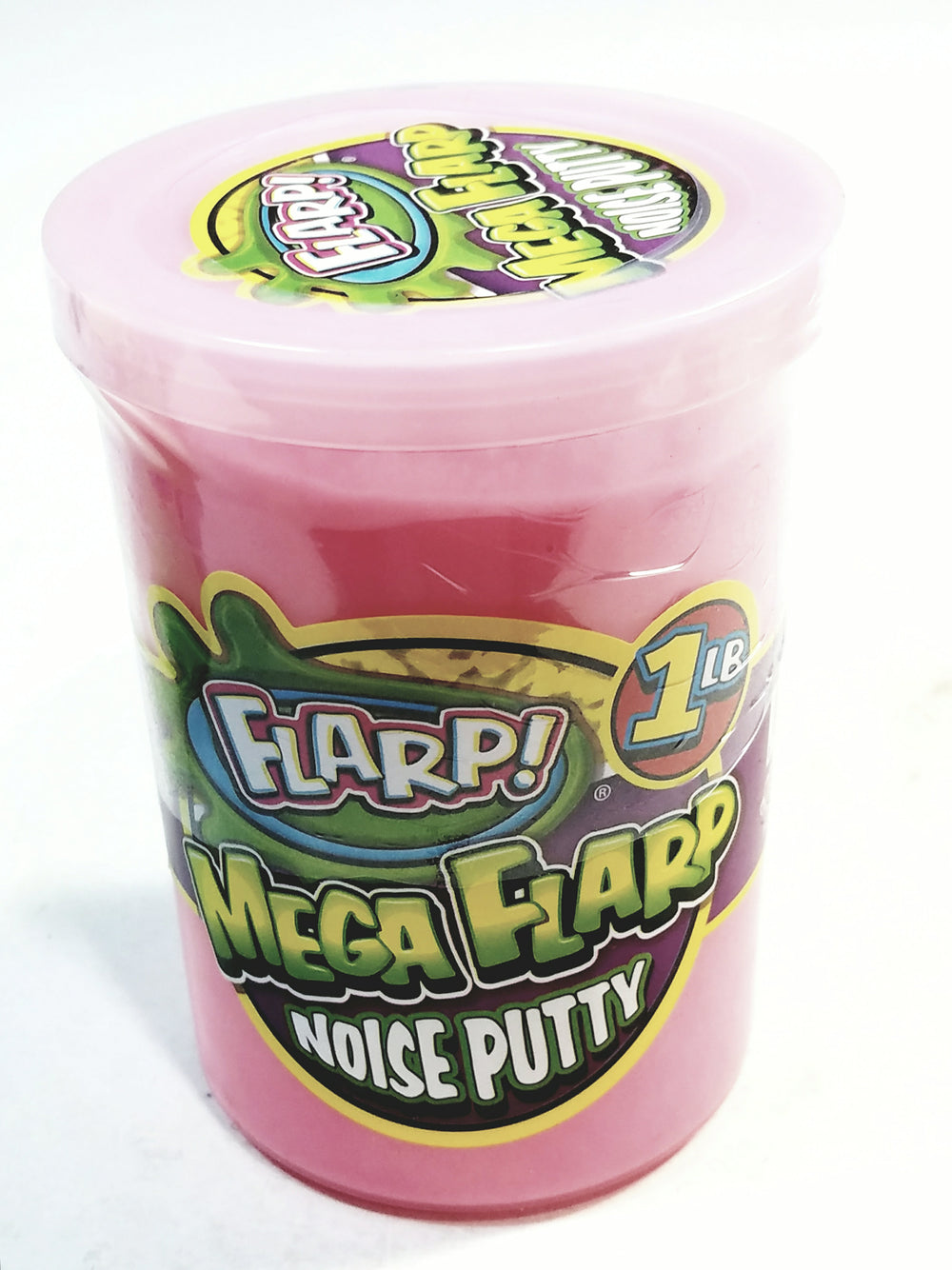 Mega FLARP Cotton Candy Pink Large 1LB Noise Putty Make 6 Awful Fart Sounds Gag Largest Container Of Goop