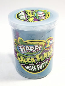 Mega FLARP Cotton Candy Blue Large 1LB Noise Putty Make 6 Awful Fart Sounds Gag Largest Container Of Goop