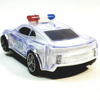 ZI X Toys Futuristic Police Squad Car Battery Operated Bump & Go 6.5" Length with Lights & Sounds
