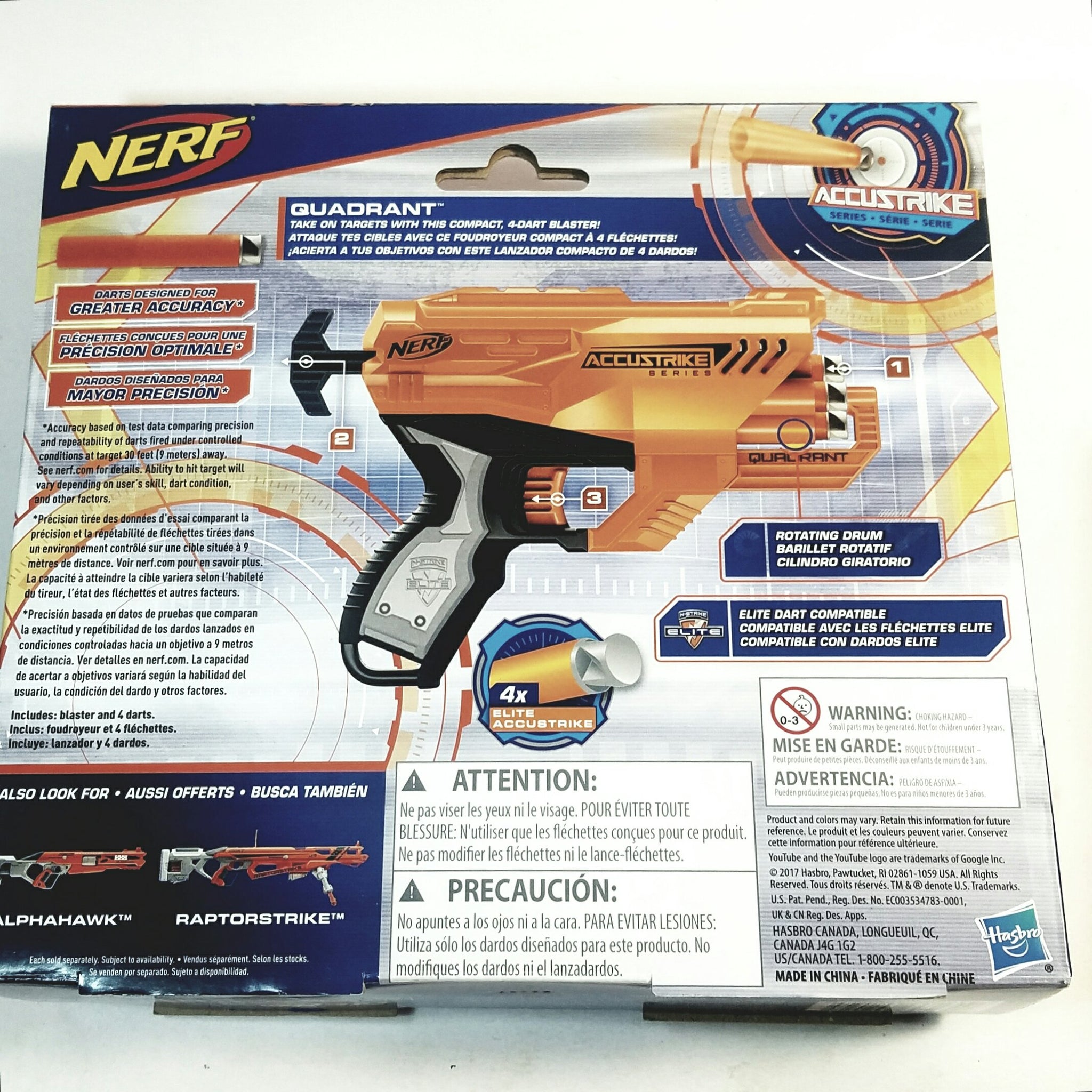 Nerf N-Strike Elite Accustrike Quadrant Dart Blaster Shoots | Enigmatoys