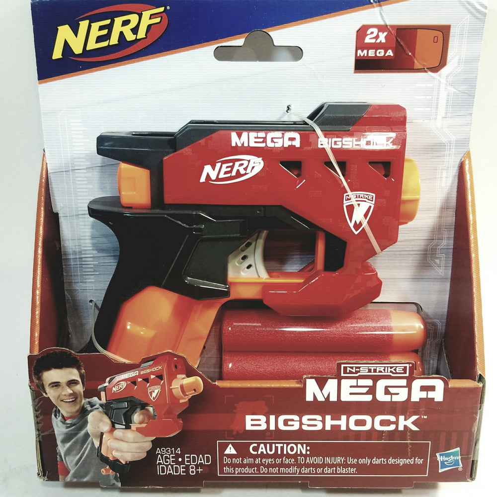 NERF MEGA BIGSHOCK Large Blaster (2) Darts