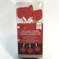 Romantic Kit 16.5" White Teddy Bear, Vase, String Light, Keychain, Rose Petals & Set Of 2 LED Red Rose
