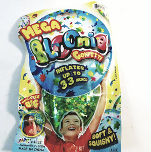 Mega Bloonie 33" Lime Green Confetti Bouncing Inflatable Ball