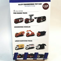 TY Cast Contruction 3 Piece Gift Set 1/64 Articulated Diecast Cement Truck Dump Truck & Excavator