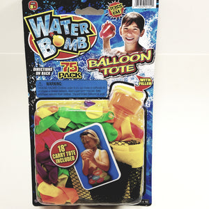 Water Bomb 18" BALLOON TOTE Water Balloon Carrying Balloon Accessory With 75 ...