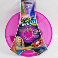 LightUp Hot Pink Speed Flyer 9" Round Frisbee with Lights