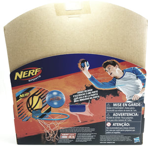 NERF Nerfoop Basketball Set 3.5" Blue  Soft Foam Basketball & Plastic Hoop with Net