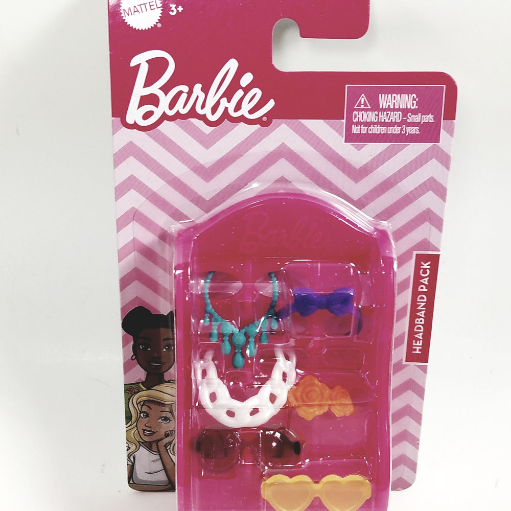 Barbie Doll Accessories 6 Piece Multi Color Headband Set B