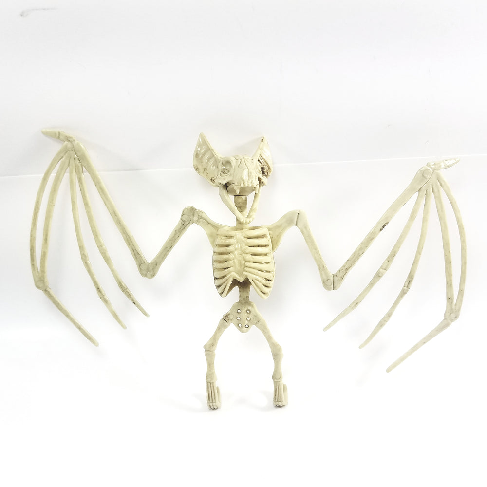 Bone Critters Large Scary  Life-Size Vampire Bat Skeleton With Articulated Jaw Can Be Hung Upside Down