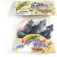 Reptile World 5 Piece Plastic Family Of Rats Scary Fake Rat Toy
