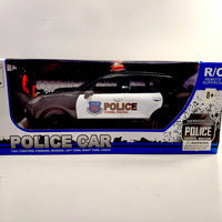 Police Pursuit Interceptor Black & White Police Squad Car Remote Control 1/24 Scale Fully Functional 27MHZ R/C
