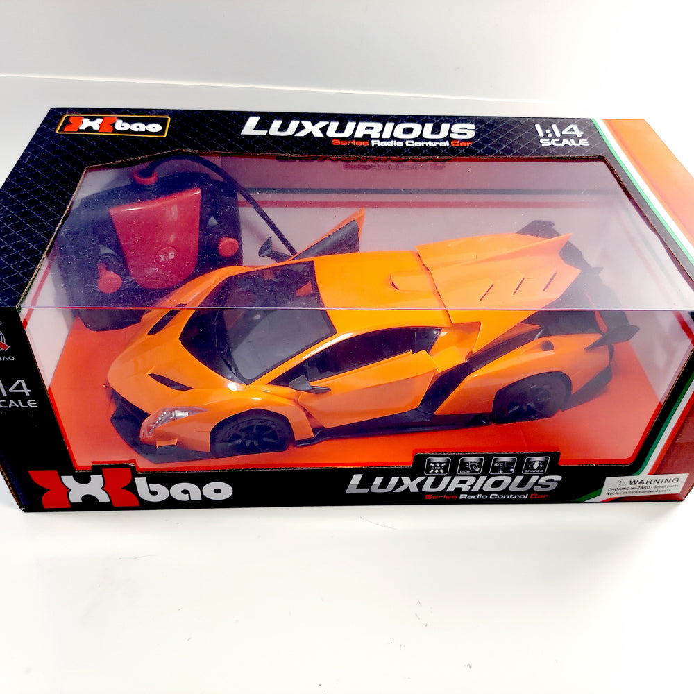 Luxury Racer Burnt Orange Lamborghini Car Remote Control 1/14 Scale Fully Functional 27MHZ R/C Car