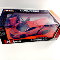 Luxury Racer Candy Apple Red Lamborghini Car Remote Control 1/14 Scale Fully Functional 27MHZ R/C Car
