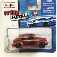Maisto Fresh Metal Classic Volkswagen Beetle Burnt Metallic Orange 1/64 Scale Diecast Truck
