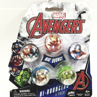 Marvel Comics Avengers Big-Bounce 5 Pack Hi-Bouncers Heroes On Display

