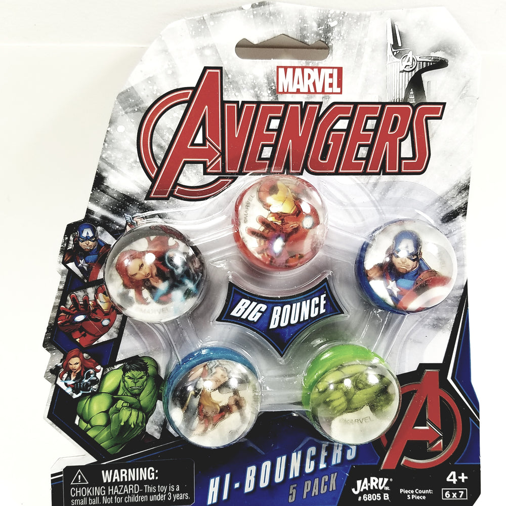 Marvel Comics Avengers Big-Bounce 5 Pack Hi-Bouncers Heroes On Display