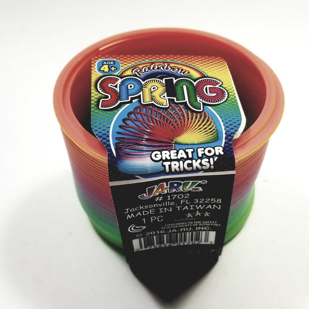 Rainbow Retro Multicolor Plastic Stretchy Spring Unisex Toy (Slink-E)