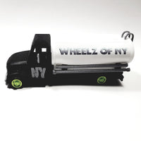 Wheelz Of NY Pitch Black Transport White Tanker Lime Green Rims 3D Printed 6" Truck
