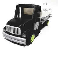 Wheelz Of NY Pitch Black Transport White Tanker Lime Green Rims 3D Printed 6" Truck