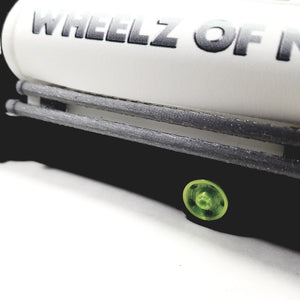 Wheelz Of NY Pitch Black Transport White Tanker Lime Green Rims 3D Printed 6" Truck
