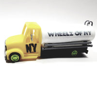 Wheelz Of NY Canary Yellow Transport White Tanker Lime Green Rims 3D Printed 6" Truck
