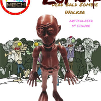 Flexi-MECH Dead Bald Zombie Walker 5" Tall Articulated Figure Choose Color
