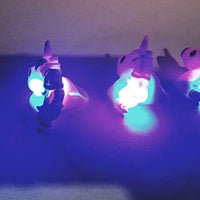 Unicorn Complete Set Of 3 Light Up Rubber Rings (Pink Purple Blue)