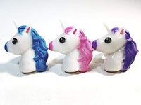 Unicorn Complete Set Of 3 Light Up Rubber Rings (Pink Purple Blue)
