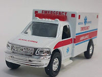 Showcast Rescue FDNY White Ford E-350 Medical Services Paramedic Ambulance No Decals
