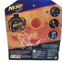 NERF Nerfoop Jump Shot Basketball Set Mini Orange Soft Foam Basketball & Plastic Hoop with Net
