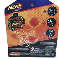 NERF Nerfoop Jump Shot Basketball Set Mini Orange Soft Foam Basketball & Plastic Hoop with Net