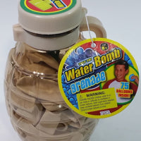 Water Bomb Army Tan (Beige) Grenade Encased 75 Piece Balloons