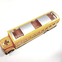 SF Toys Lights & Sounds Yellow School Bus B/O with Bump & Go Action
