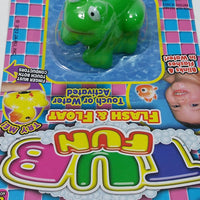 TUB FUN Green Frog Light Up Water Toy Pool Or Bathtub LED Flashing