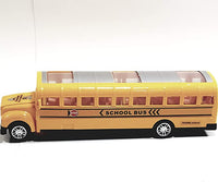SF Toys Lights & Sounds Yellow School Bus B/O with Bump & Go Action
