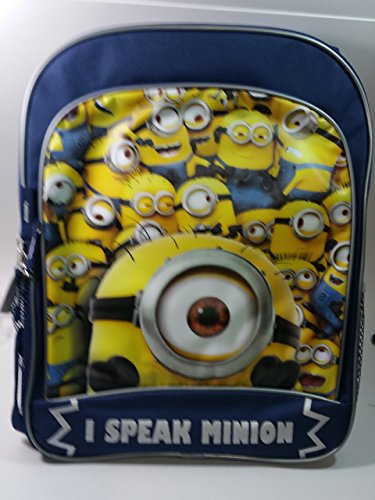 New Minions I Speak Minion Large Blue 16 School Bag/Knapsack
