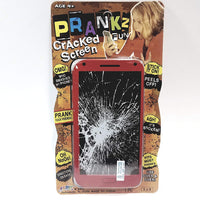 Prankz Fake Cell Phone Cracked Screen Prank Novelty Broken Joke Red