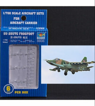 Trumpeter #3411 SU-25UTG Frogfoot Russian Air Force Jet Aircrsft Sukhoi 1/700 Scale Model Kit