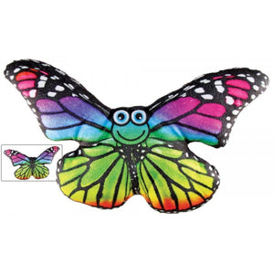 National Prize Rainbow Colorfull 11" Plush Butterfly
