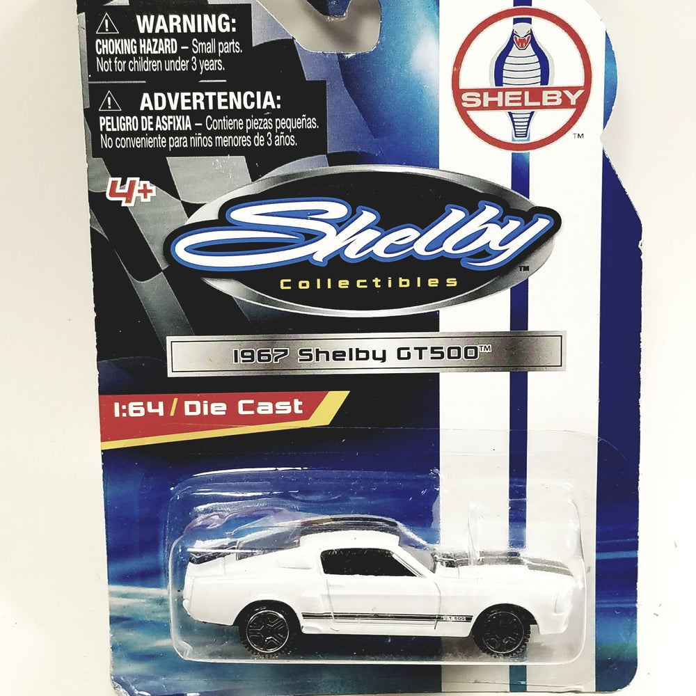 Shelby Collectibles Shelby Eggshell White 1967 GT500 1/64 Scale Diecast Car