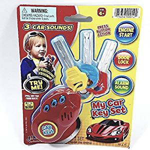 My First Car Keys Set 3 Buttons With 3 Car Sound Plastic Toddler/Baby Toy