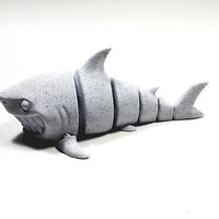 Flexi-Mech Great White Shark 3D Printed Articulated Cartoon Toy Sea Figure