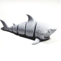 Flexi-Mech Great White Shark 3D Printed Articulated Cartoon Toy Sea Figure